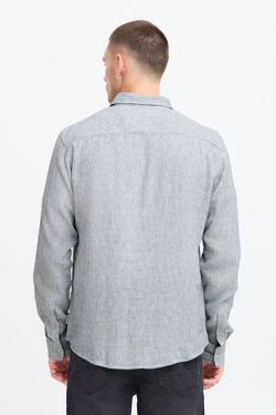 Camisa m/l con microrayas Blend Of America Dress Blue