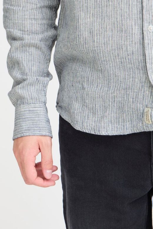 Camisa m/l con microrayas Blend Of America Dress Blue