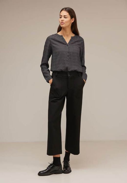 Camisa m/l con muestra geométrica Street One Black