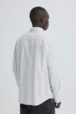 Camisa m/l con rayas tricolor Blend Of America Sky Blue