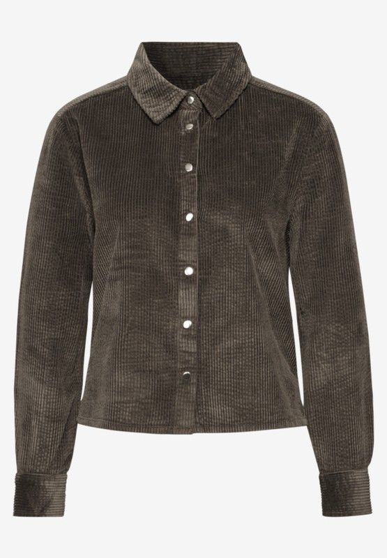 Camisa m/l corta de pana Street One Muddy Brown 32
