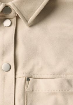 Camisa m/l corta efecto ante Street One Beige