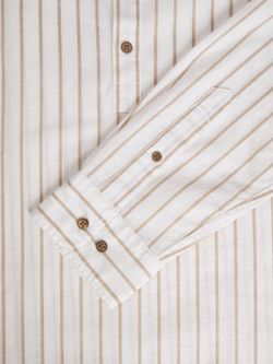 Camisa m/l de 4 botones rayas Jack & Jones Sand