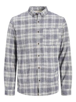Camisa m/l de cuadros grandes Jack & Jones Cloud Dancer