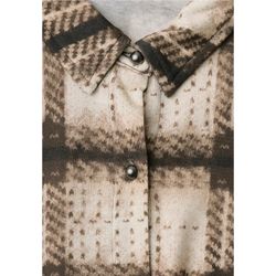 Camisa m/l de punto cuadros Street One Sand