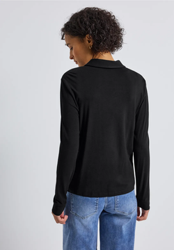 Camisa m/l de punto Street One Black