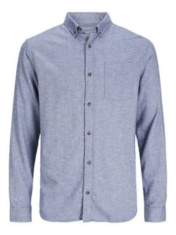 Camisa m/l microjaspeado Jack & Jones Faded Denim