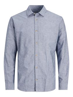 Camisa m/l jaspeada Jack & Jones Faded Denim