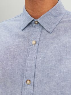 Camisa m/l jaspeada Jack & Jones Faded Denim