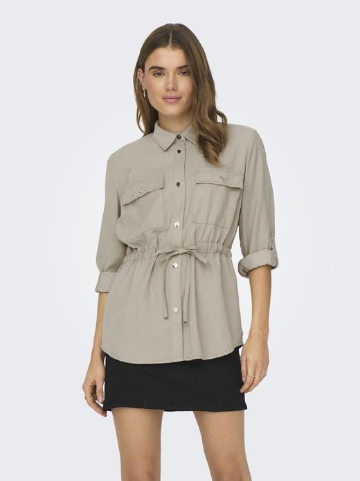 Camisa m/l Lenzing con bolsillos Only Pure Cashmere