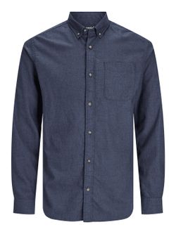 Camisa m/l microjaspeado Jack & Jones Navy Blazer