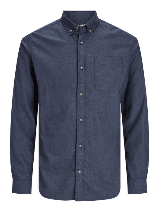 Camisa m/l microjaspeado Jack & Jones Navy Blazer