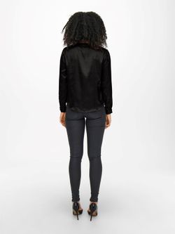 Camisa m/l raso Jdy Black