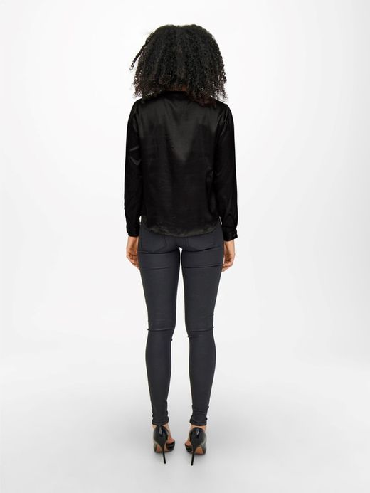 Camisa m/l raso Jdy Black