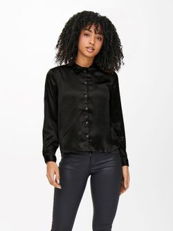 Camisa m/l raso Jdy Black