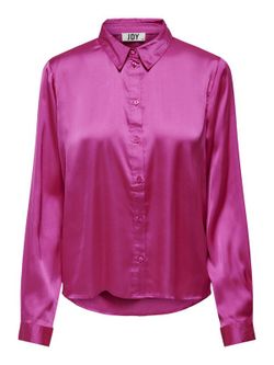 Camisa m/l raso Jdy Fucsia