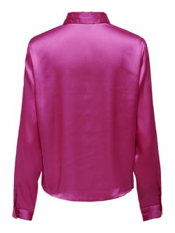 Camisa m/l raso Jdy Fucsia