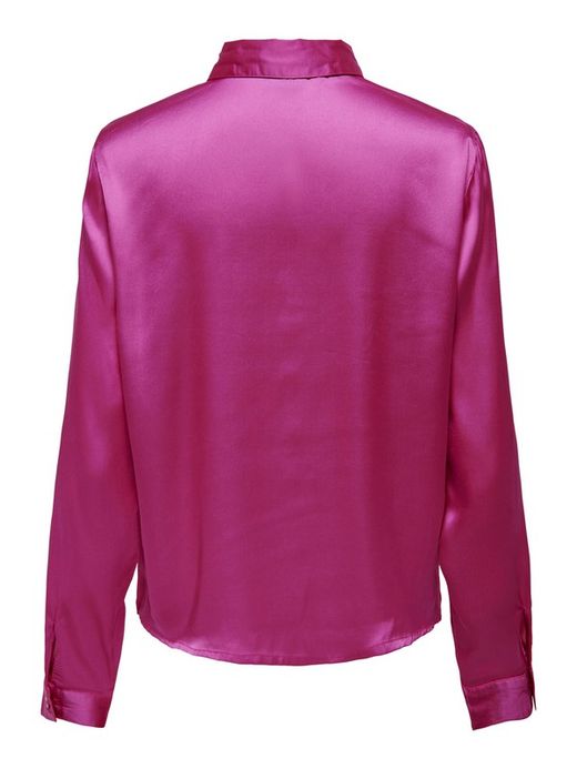 Camisa m/l raso Jdy Fucsia