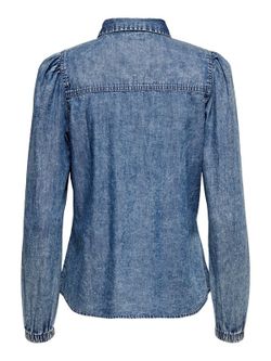 Camisa tejana entallada Only Medium Blue