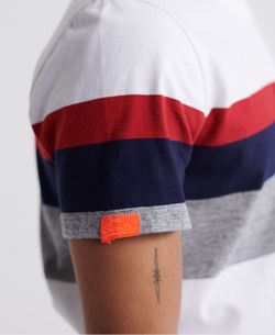 Camiseta básica con banda tricolor Superdry Optic