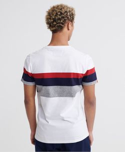 Camiseta básica con banda tricolor Superdry Optic
