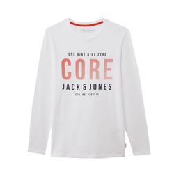 Jack & Jones White Letter M / L Basic T-Shirt
