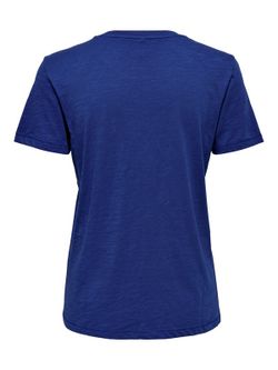 Camiseta básica com estampa float Only Mazarine Blue