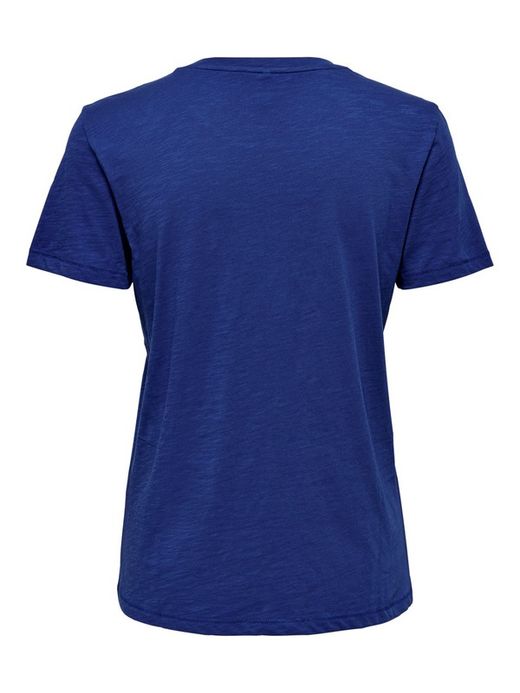 Camiseta básica com estampa float Only Mazarine Blue