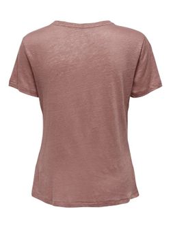 T-shirt basique chiné avec logo Only Burlwood