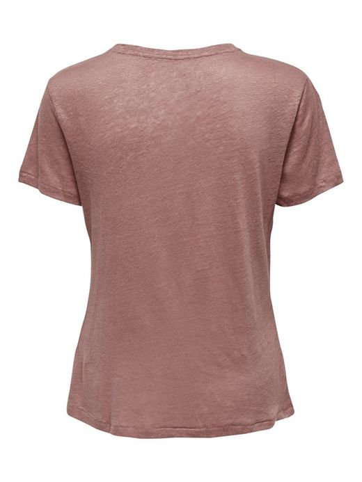 T-shirt basique chiné avec logo Only Burlwood