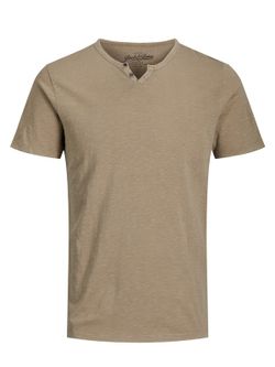 Camiseta básica lisa con cuello abierto Jack & Jones Crockery