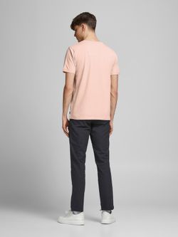 Camiseta básica piqué Jack & Jones Peach Whip