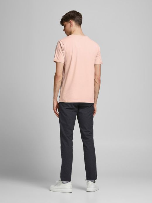 Camiseta básica piqué Jack & Jones Peach Whip
