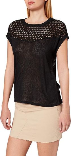 Camiseta con calados hombros Only Black