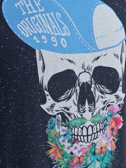 T-Shirt girocollo di Heather Total Skull di Jack & Jones