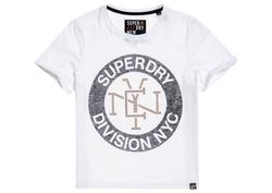 Superdry Optic T-Shirt mit Branding-Buchstaben und Bronze-Nieten
