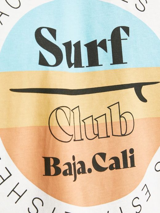 Camiseta con print tabla windsurf Jack & Jones Cloud Dancer