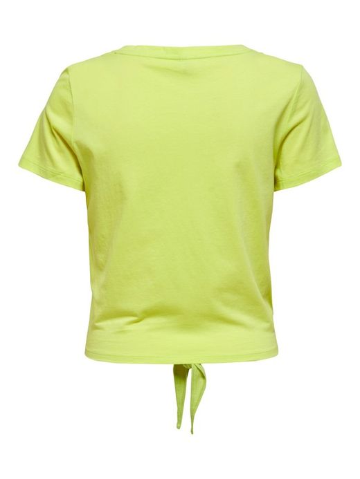 Solo top corto annodato color lime