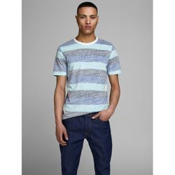 Camiseta cuello redondo con rayas anchas Jack & Jones Aqua Sky