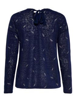 Nur Peacoat Sailor Knit Langarm T-Shirt