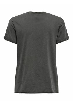 Camiseta de m/c con letras embrance Only Gunmetal