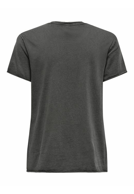 Camiseta de m/c con letras embrance Only Gunmetal