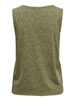 Camiseta de tirante ancho con print animal Only Martini Olive
