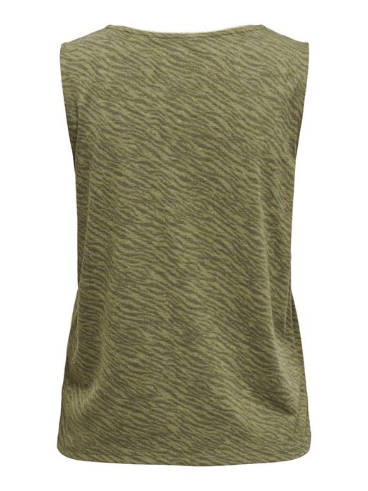 Camiseta de tirante ancho con print animal Only Martini Olive