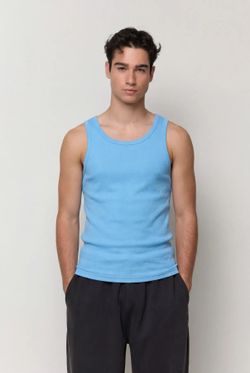 Camiseta de tirantes canalé Balmohk Classic Blue