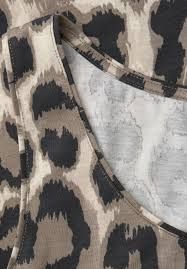 Camiseta de tirantes con animal print Street One Beige