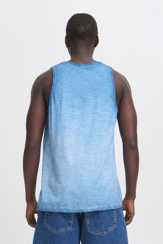 Camiseta de tirantes con bolsillo con efecto desgastado Blend Of America Blue Aster