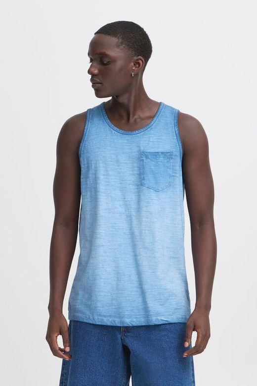 Camiseta de tirantes con bolsillo con efecto desgastado Blend Of America Blue Aster