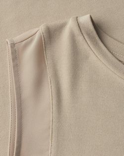Camiseta de tirantes con detalle gasa Street One Beige