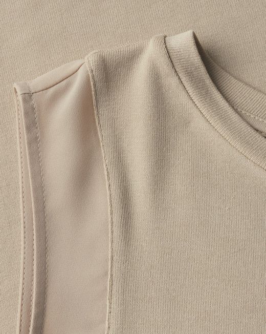 Camiseta de tirantes con detalle gasa Street One Beige